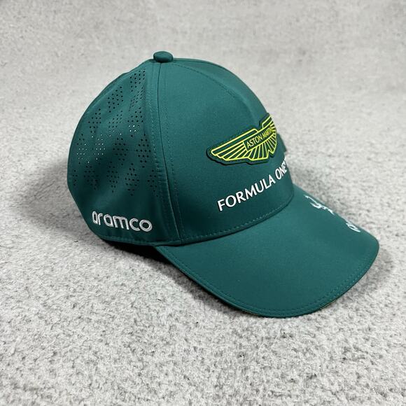 Aston Martin F1 Racing Team Hat Baseball Cap Adjustable Aramco Formula One - Picture 2 of 11